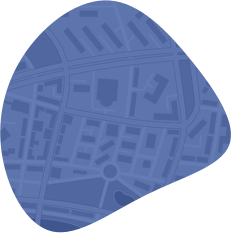 Simple Map Image for the Deer Park Office in blue