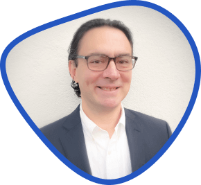 Dr. Stephen Wade with blue background